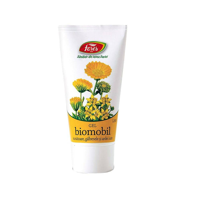 Biomobil cu sunatoare, galbenele si ardei iute, gel, L88, 50 ml, Fares