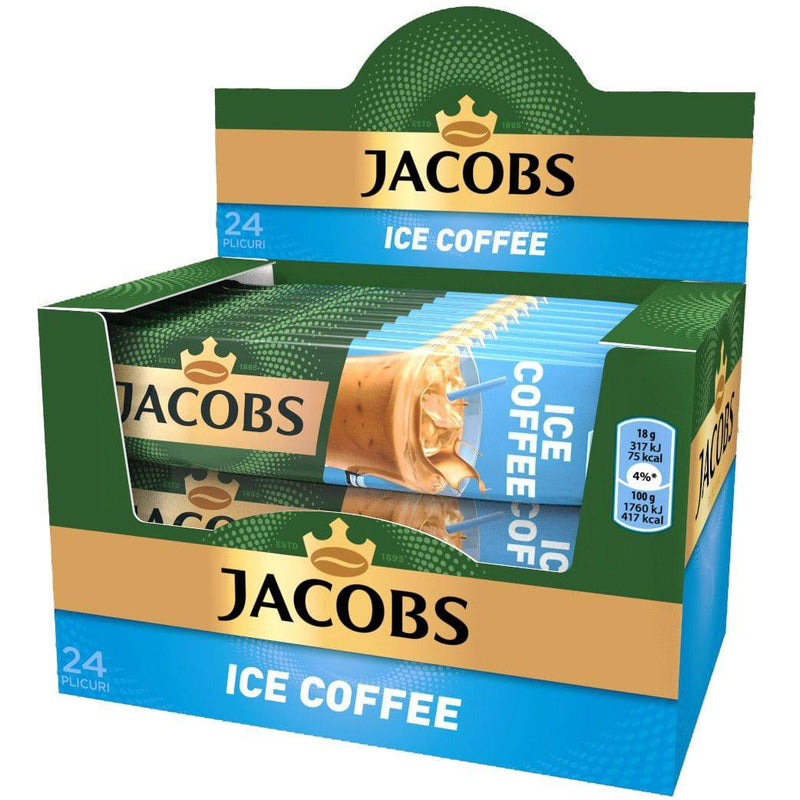 Jacobs 3 in 1 Cafea instant Ice Coffee (24 plicuri) - Delumani - Magazin Romanesc 